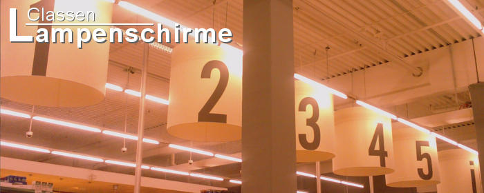 Classen Lampenschirme für Warenhaus