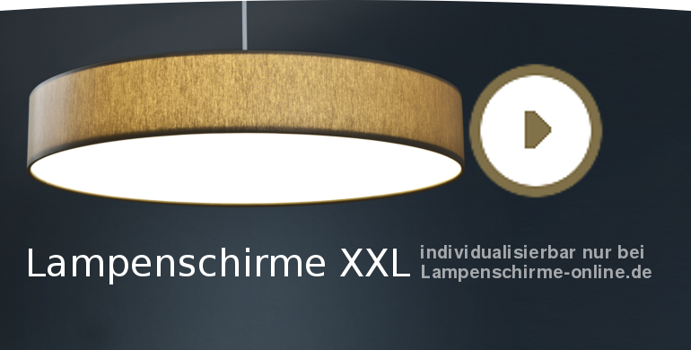 Lampenschirme XXL selbst gestalten